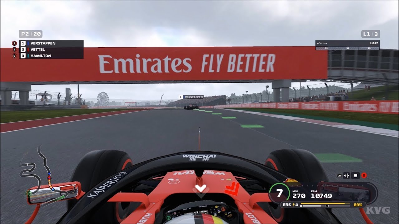 F1 2019 - Sebastian Vettel Gameplay (PC HD) [1080p60FPS]