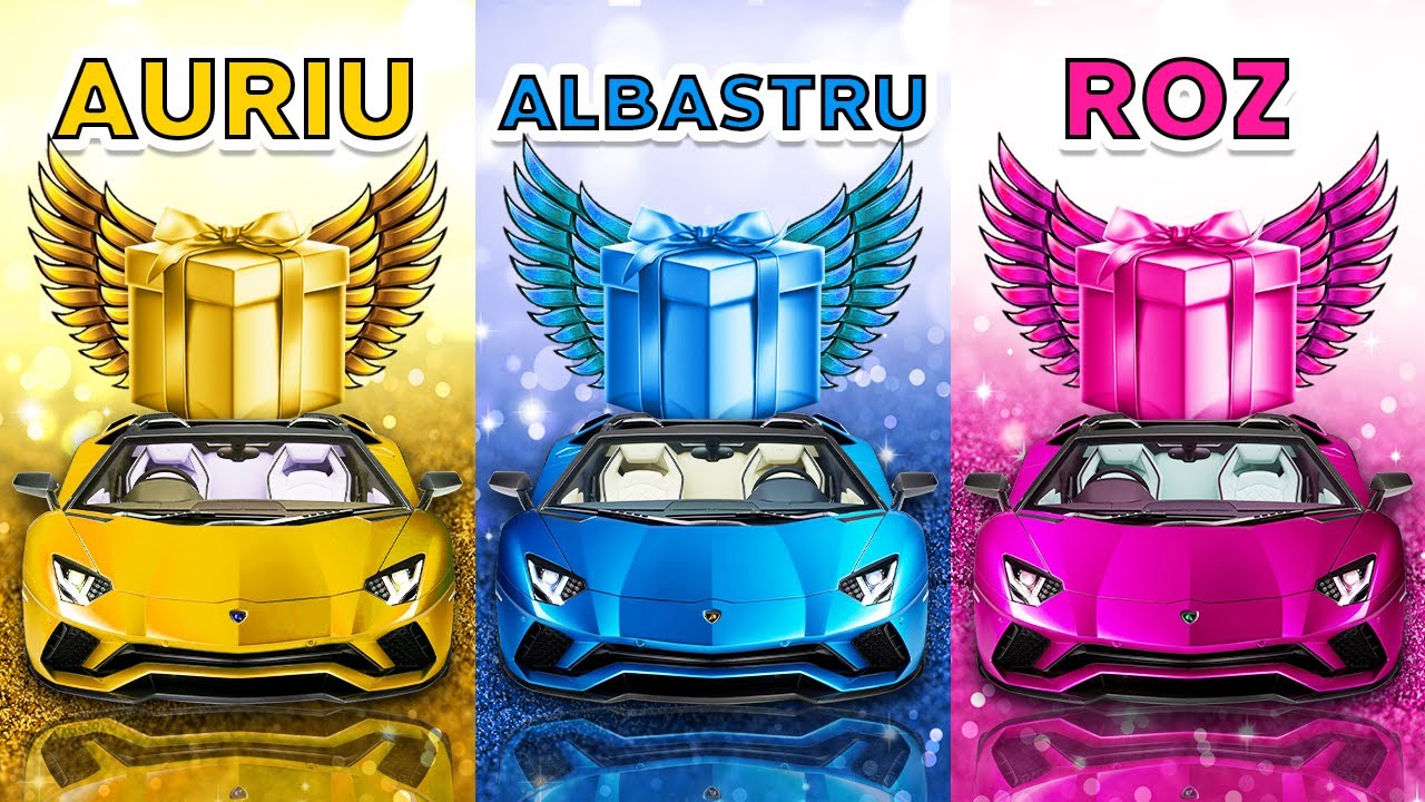 Alege-ți cadoul...! 😱 ROZ, ALBASTRU sau AURIU? 💗💙⭐️