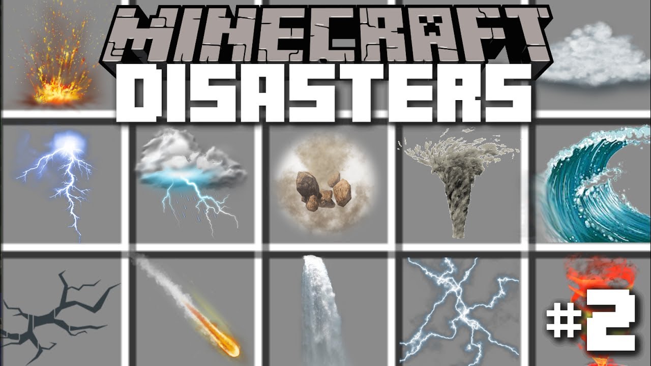 Minecraft DISASTERS MINIGAME / FIGHT AND SURVIVE THE EVIL DISASTERS AND PLAGUES!! Minecraft