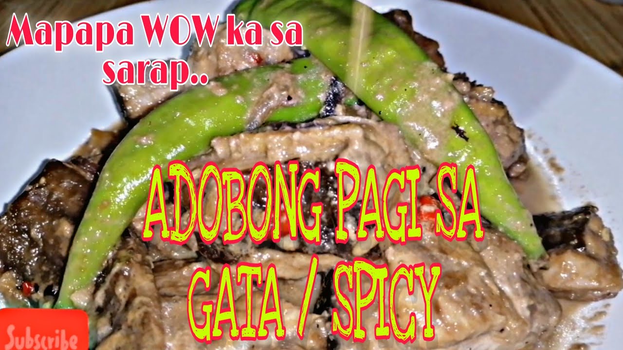 HOW TO COOK ADOBONG PAGI (STINGRAY) sa GATA na MAANGHANG / MUST TRY