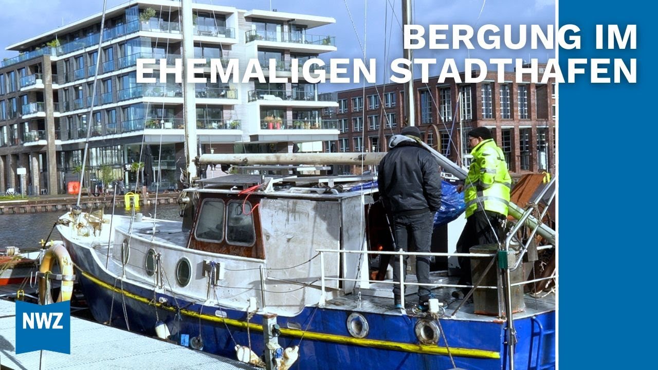 Gesunkene Yacht in Oldenburg schwimmt wieder