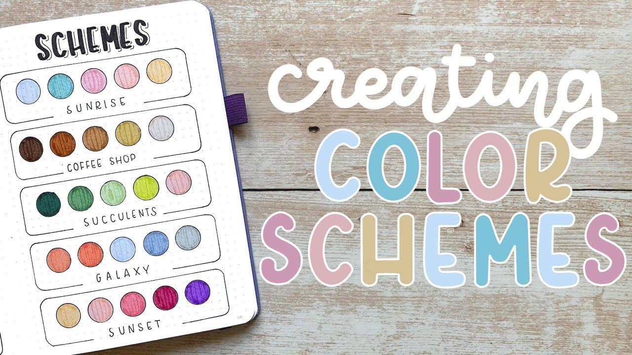Creating COLOR SCHEMES for my future themes 🖍 (Color palette ideas) | BUJOANDCOOKIES