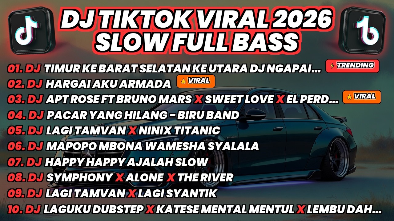 DJ TIKTOK VIRAL TERBARU 2026 - TIMUR KE BARAT X HARGAI AKU X APT X PACAR YANG HILANG- FULL BASS SLOW