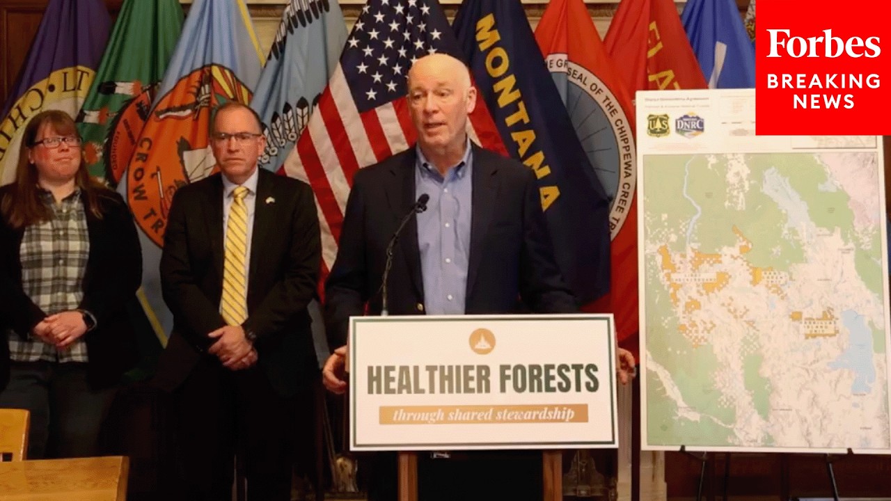 Gov. Greg Gianforte And Forest Service Chief Tom Schultz Sign Montana Forest Management Agreement