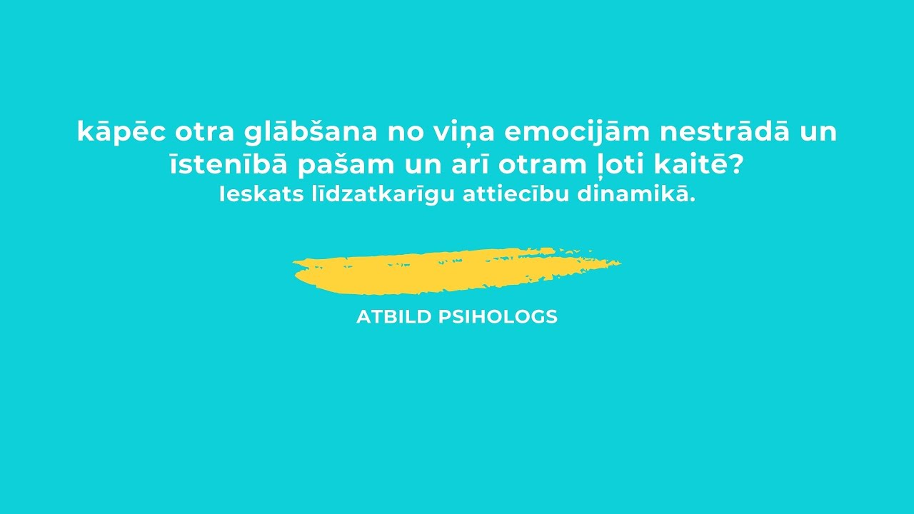 Kāpēc otra glābšana no viņa emocijām nestrādā?