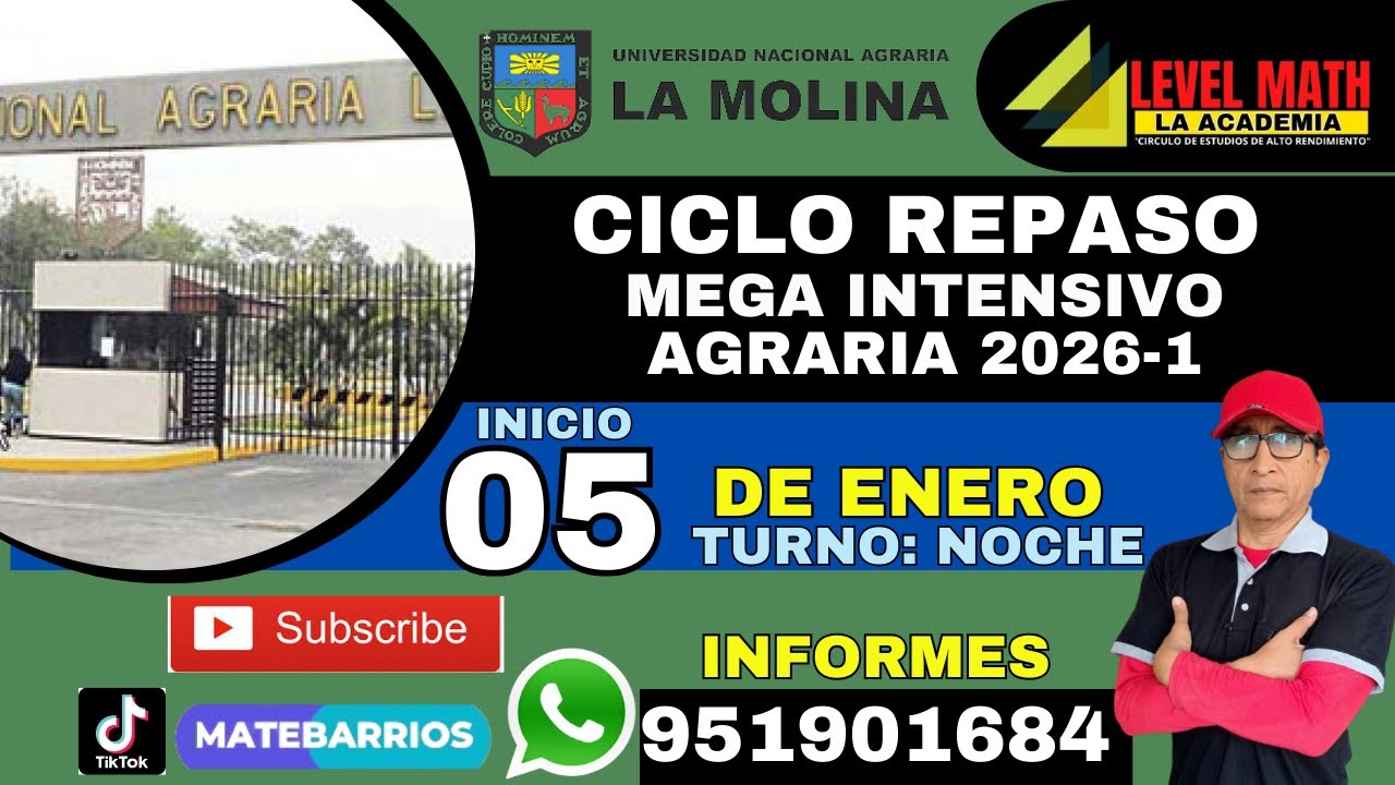 SOLUCIONARIO PARTE 2 , EXAMEN  AGRARIA  2025-1 CICLO  REPASO 
