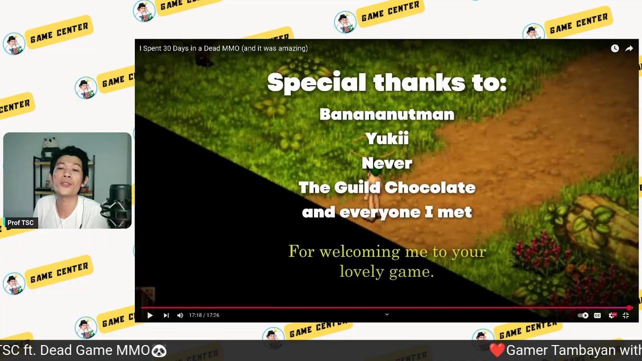 Gamer Tambayan with ProfTSC ft. Dead Game MMO