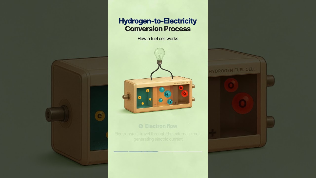 From hydrogen to electricity: how a fuel cell works