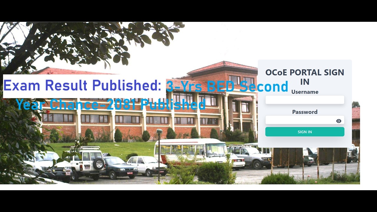 TU Result Published: 3-Yrs BED Second Year Chance-2081 Published