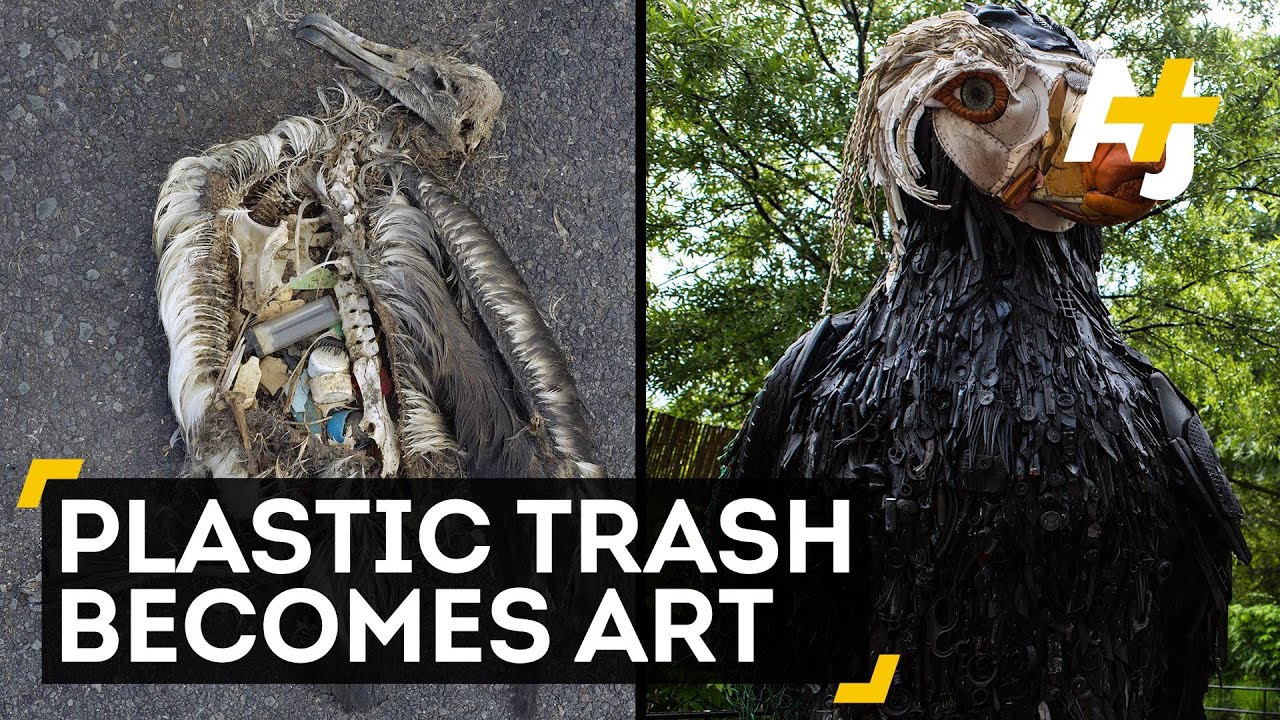 Art Built From Plastic Trash That Pollutes The Ocean
