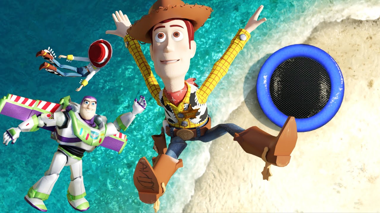 GTA 5 Trampoline Fails - Buzz, Jessie and Woody from Toy Story ep.2