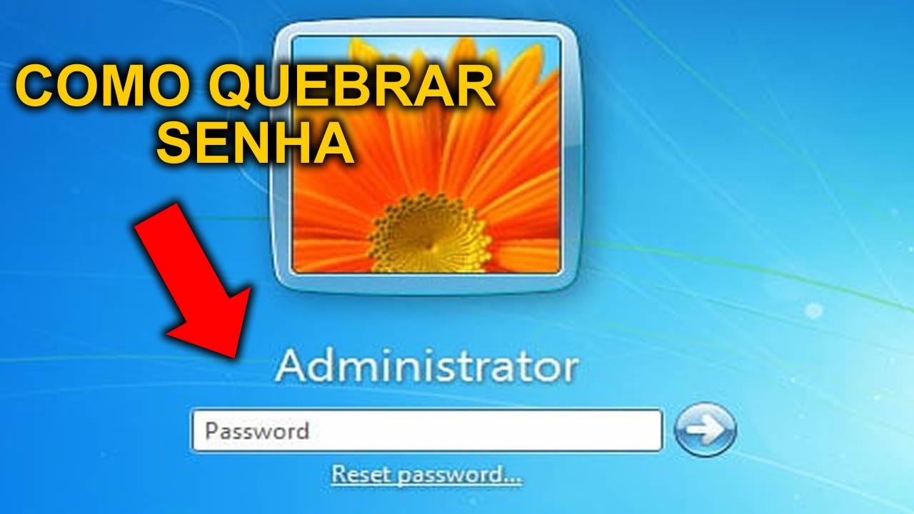 COMO TIRAR A SENHA DO WINDOWS 7 - SEM PROGRAMAS