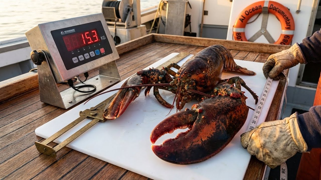 MASSIVE 15KG LOBSTER CAUGHT!,  Biggest Lobster You've Ever Seen,  Ocean Giants