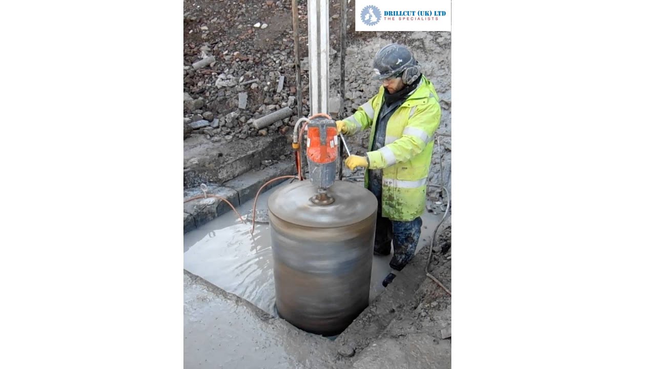 Diamond drilling 600 diamter hole with high frequency rig