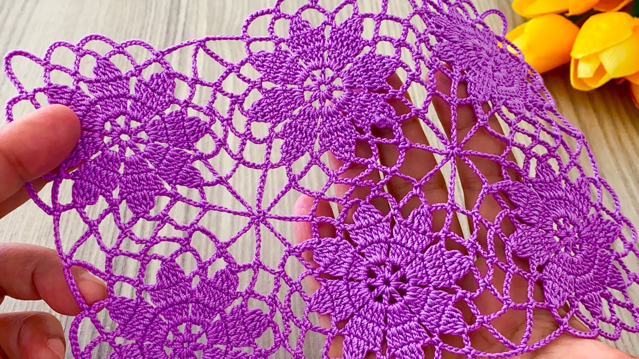 CROCHET BRAND NEW and STUNNING Square Motif Runner, Blouse, Shawl, Tunic Pattern @HorrorCaseFiles6868