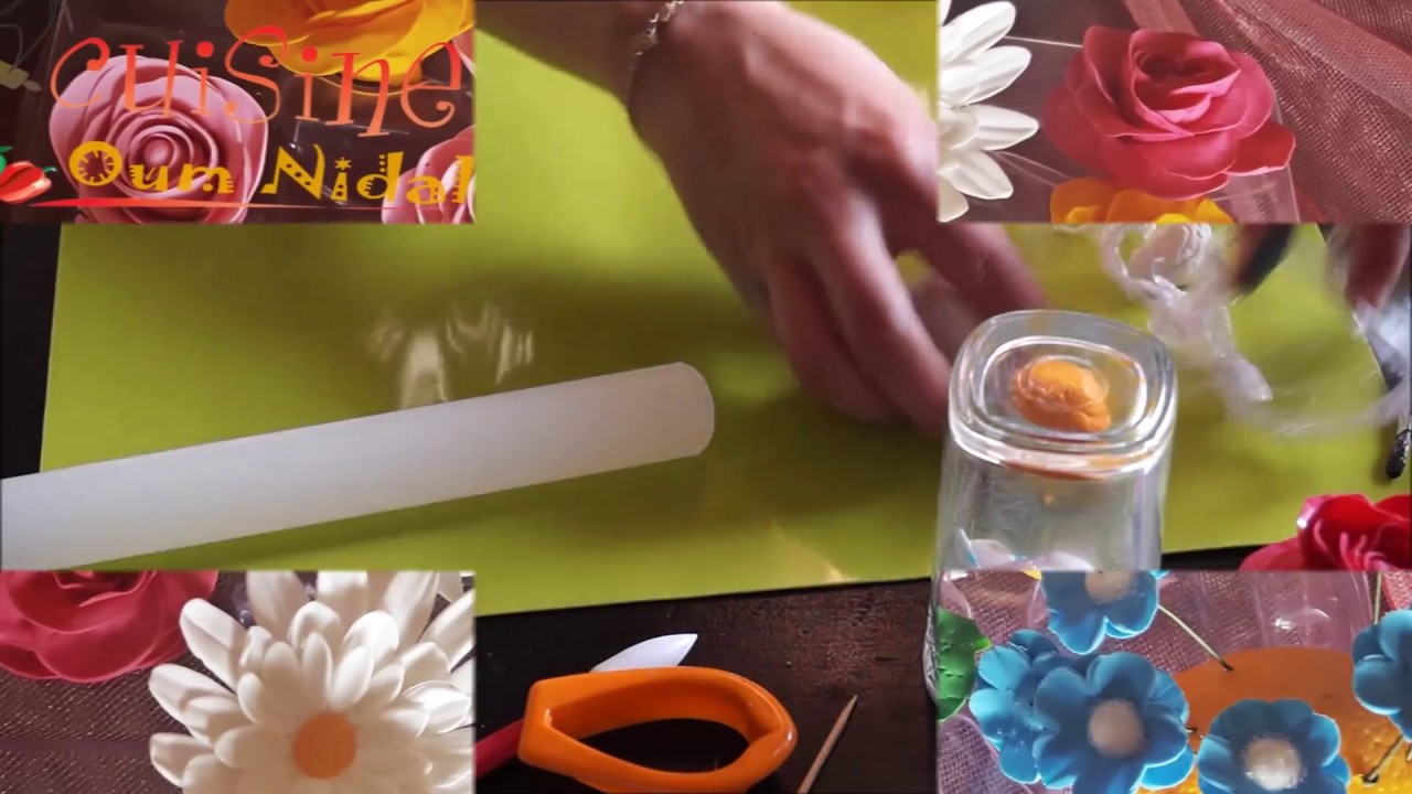 طريقة تشكيل ورود متنوعة بعجين السكر بطريقة جد مبسطة للمبتدئات/Pâte à fleurs gumpaste