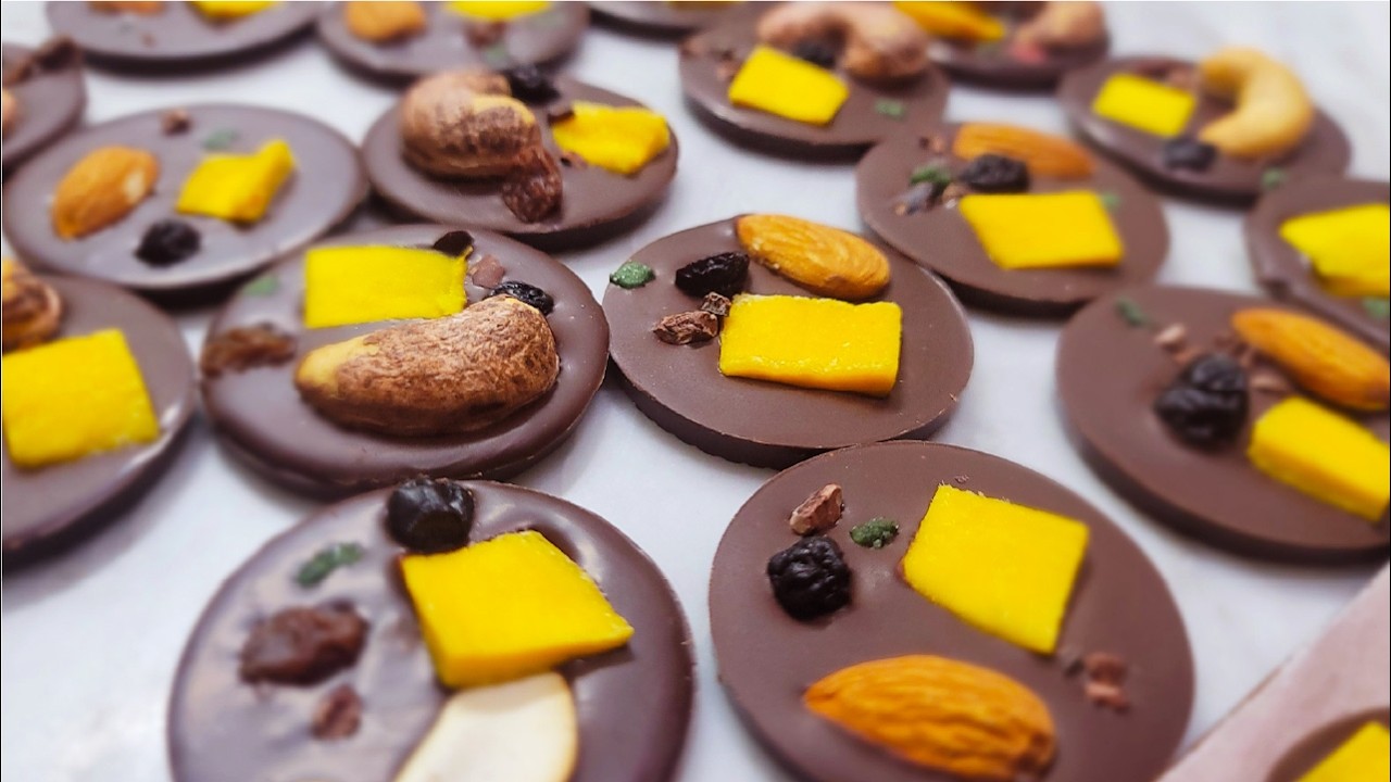 Simple way of making mendiant chocolate | Homemade Chocolate Recipes | 만디앙 초콜릿 만드는 방법