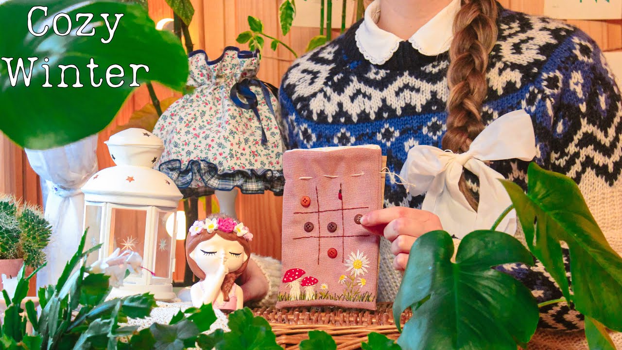 Cozy Winter Days in My Village Home | Found a new Scandinavian sweater | Sewing a cute pouch