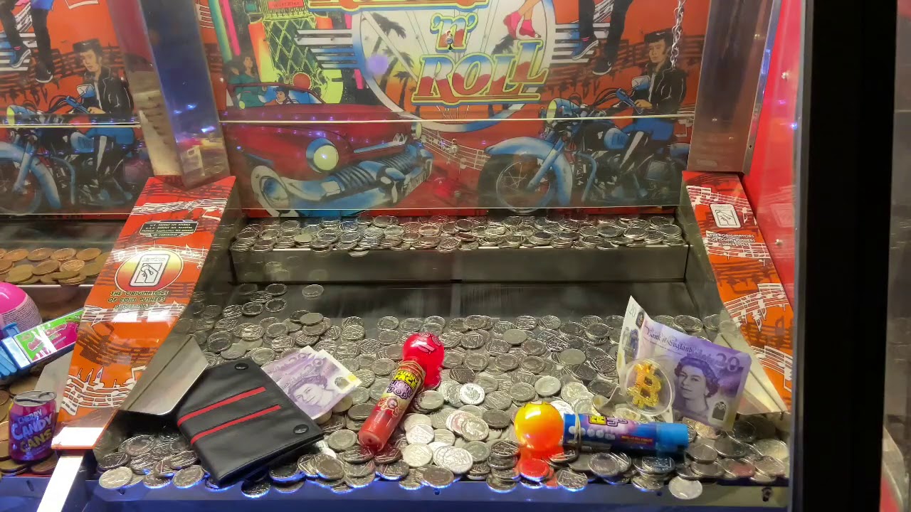Jackpot uk coin Pusher won everything