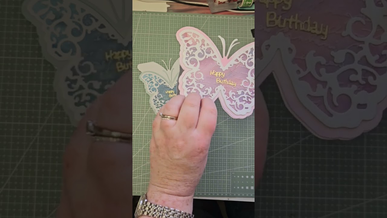 Help me finish these butterfly birthday cards!
