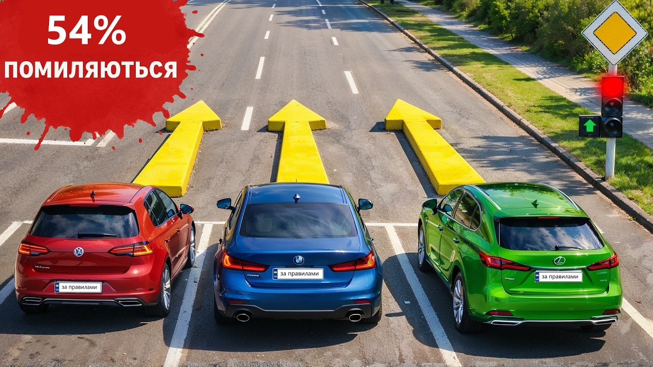 Хто може проїхати прямо?