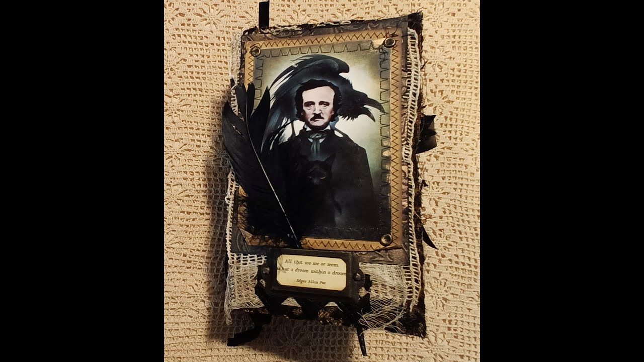 ✨️SOLD✨️ - Super Grungy Edgar Allan Poe themed Junk Journal 