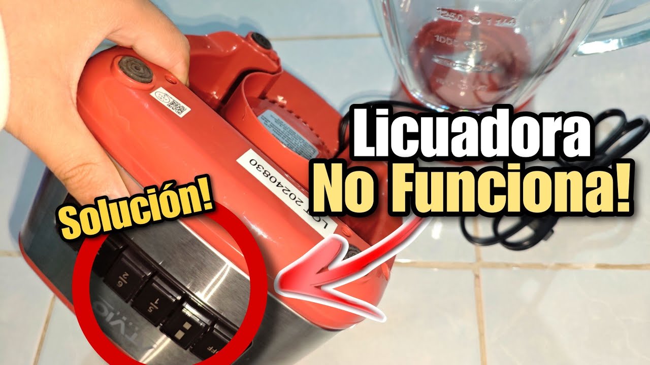 Compraste una licuadora y NO prende&hellip; &iexcl;Mira esto antes de devolverla! ⚠️