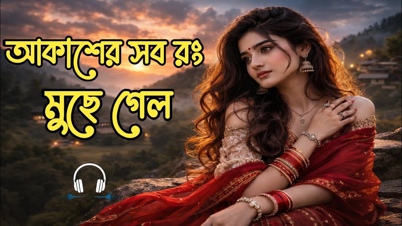 আকাশের সব রং মুছে গেল | Jiboner Shob Rong Muche Gelo | Emotional New Bengali Song 2026#bengalisong 
