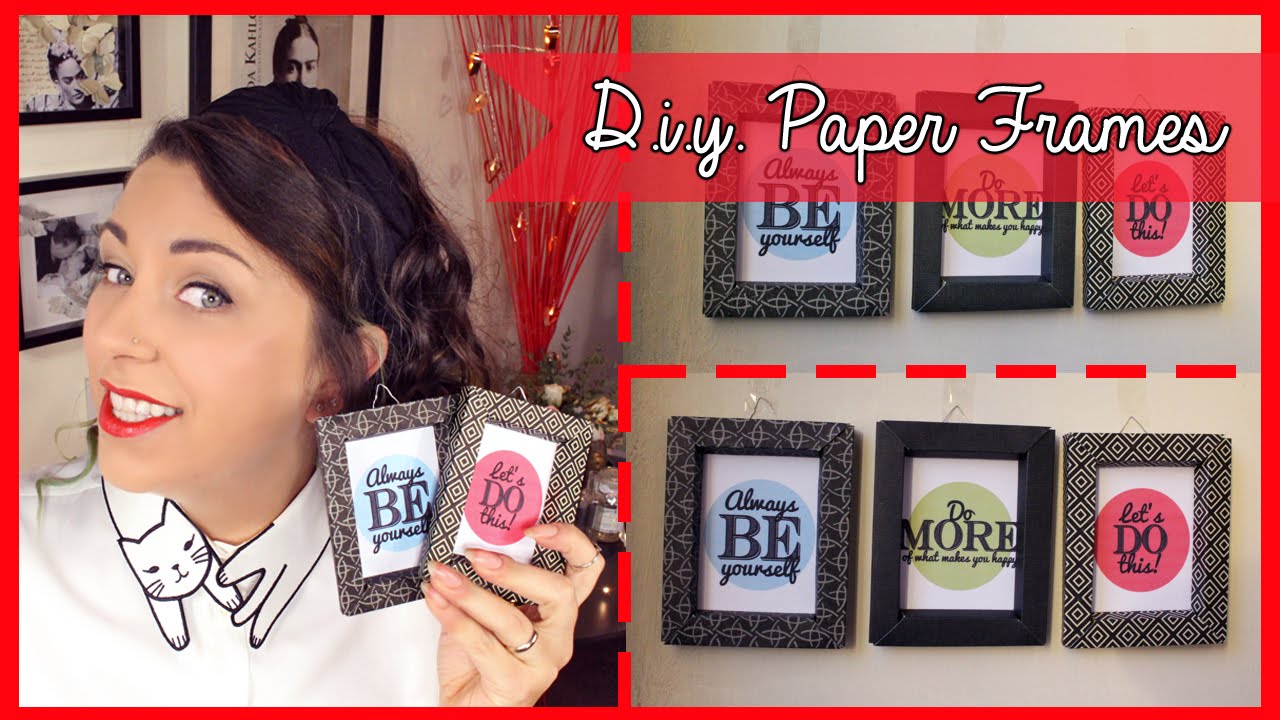 D.I.Y. Cardstock Frames - Cornici fai da te in Cartoncino | Giugizu