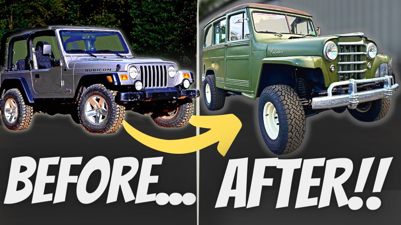 Мы строим спальный джип Willys Wagon за 10 минут!