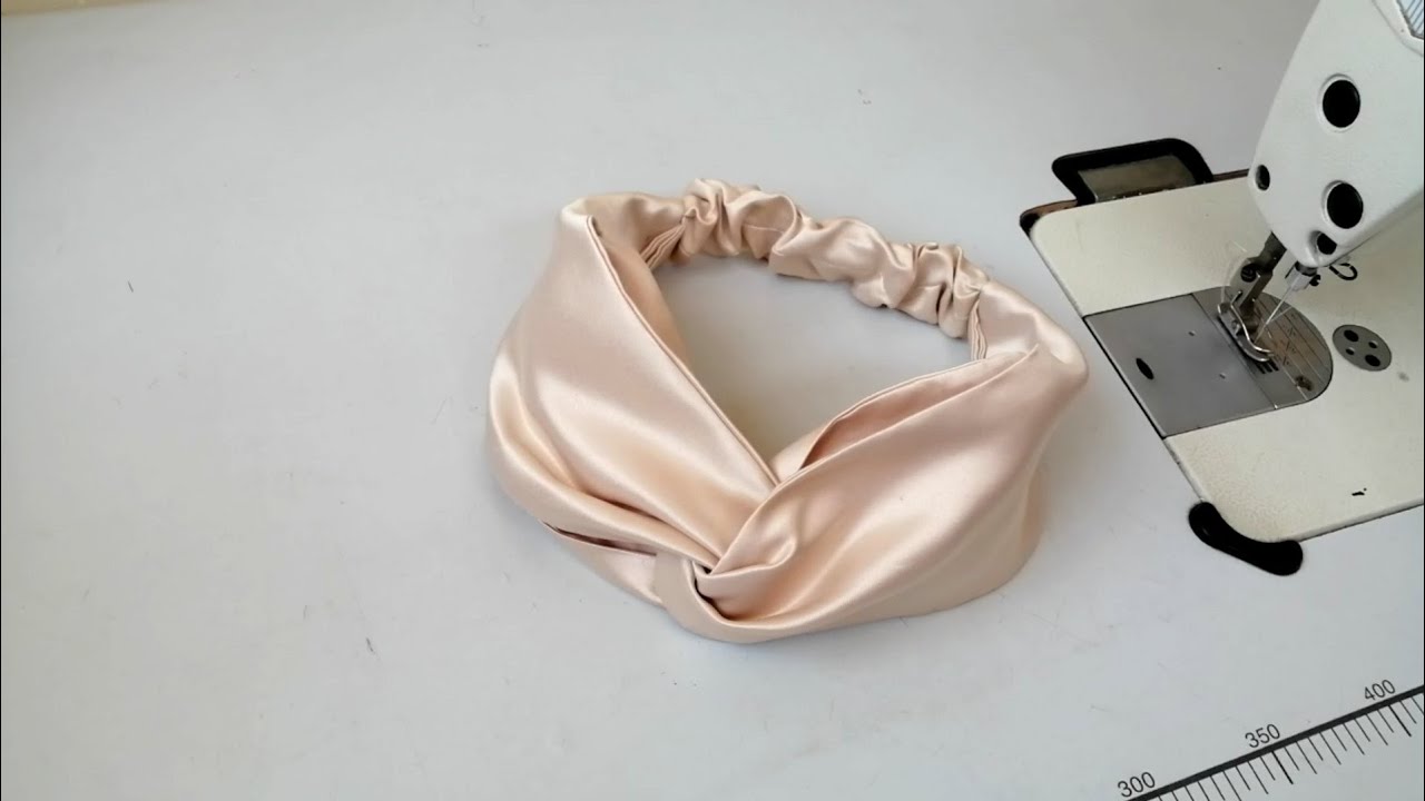 خياطة بندانة للشعر كروازي 😍 #فكرة مشروع مربح #DIY | Turban Headband | Easy Cute Headband | Tutorial