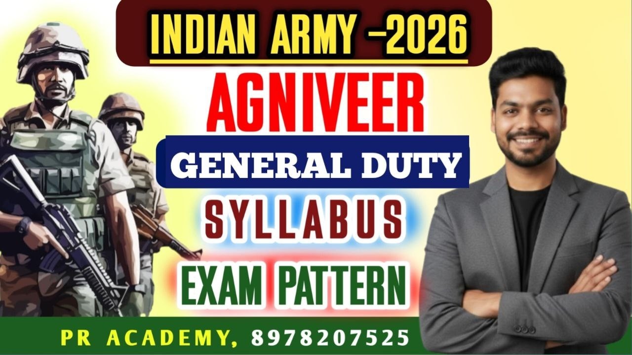 Army Agniveer Soldier GD 2026 | Complete Exam Pattern, Syllabus & Marks Weightage | PR ACADEMY |