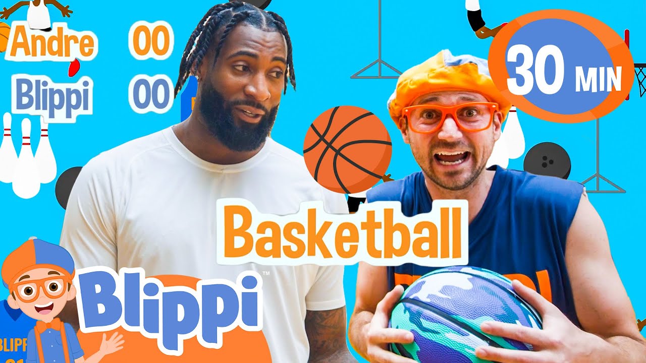 Blippi Meets Basketball Star Andre Drummond | Blippi | Celebrating Diversity