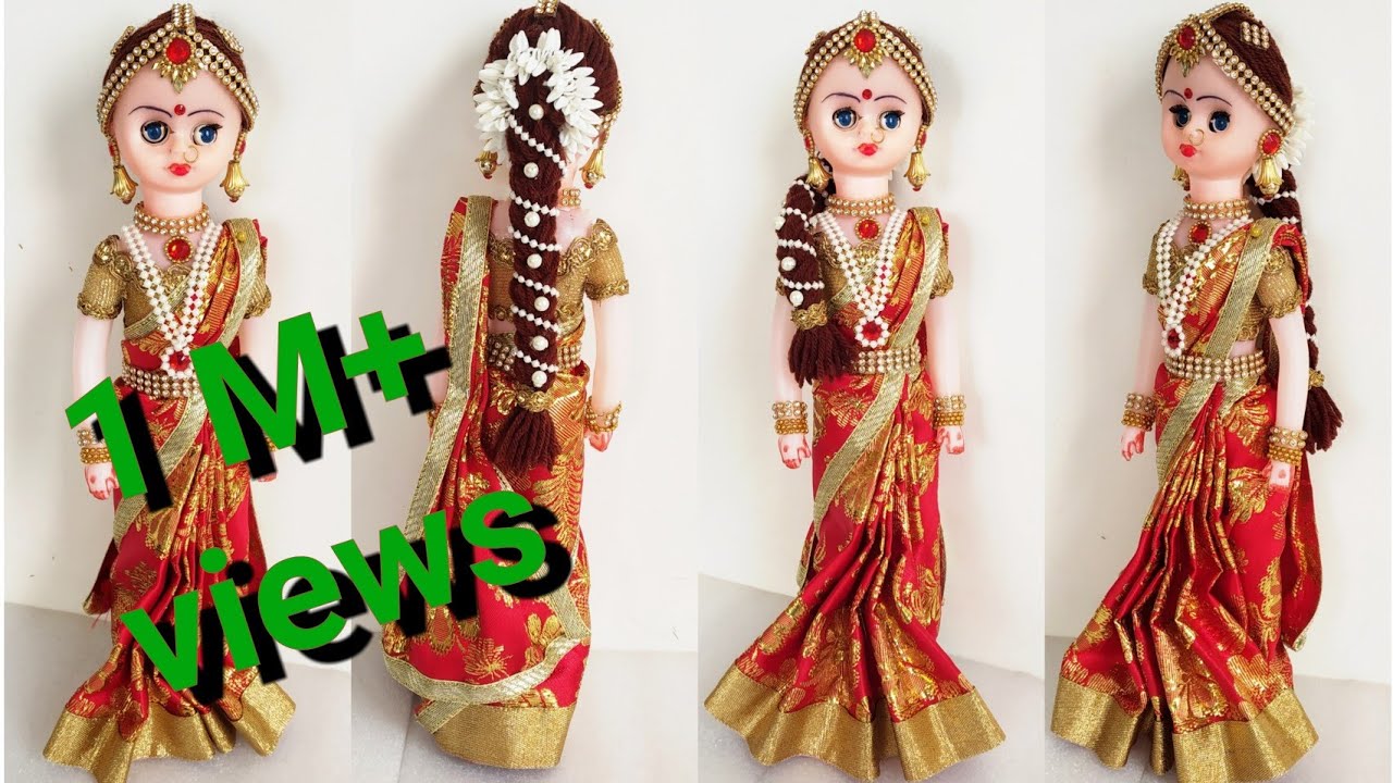 How to Decorate Wedding Dolls/ Dussehra Doll Decoration Idea