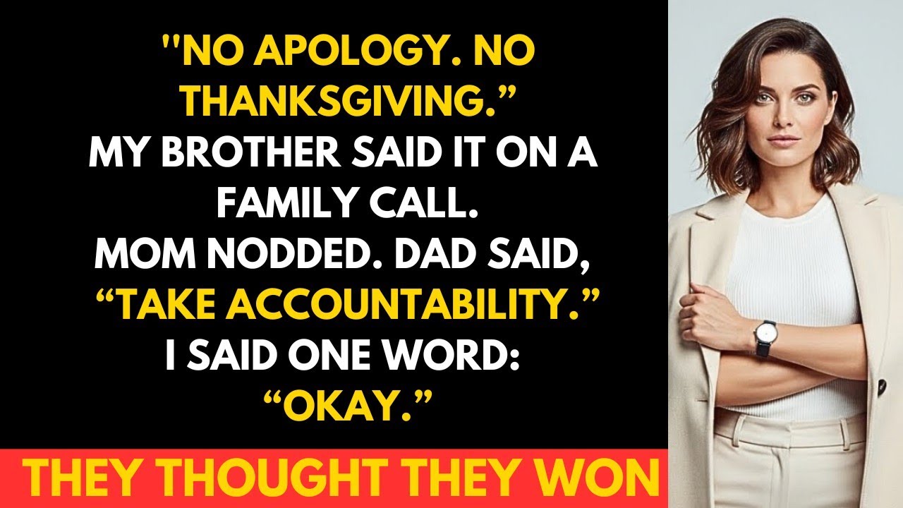 You’re Banned From Thanksgiving Until You Apologize — So I Cut Off Every Dollar They Lived On