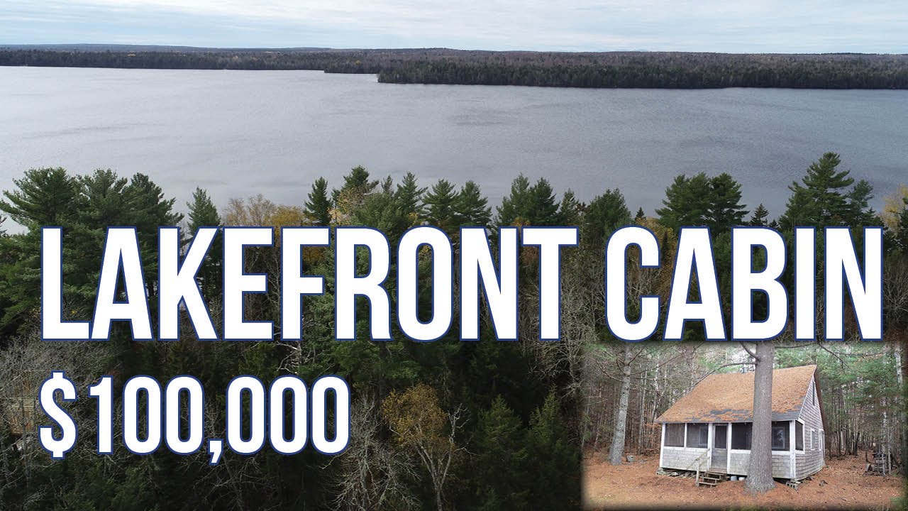 SOLD | Lakefront Off Grid Cabin | Maine Real Estate