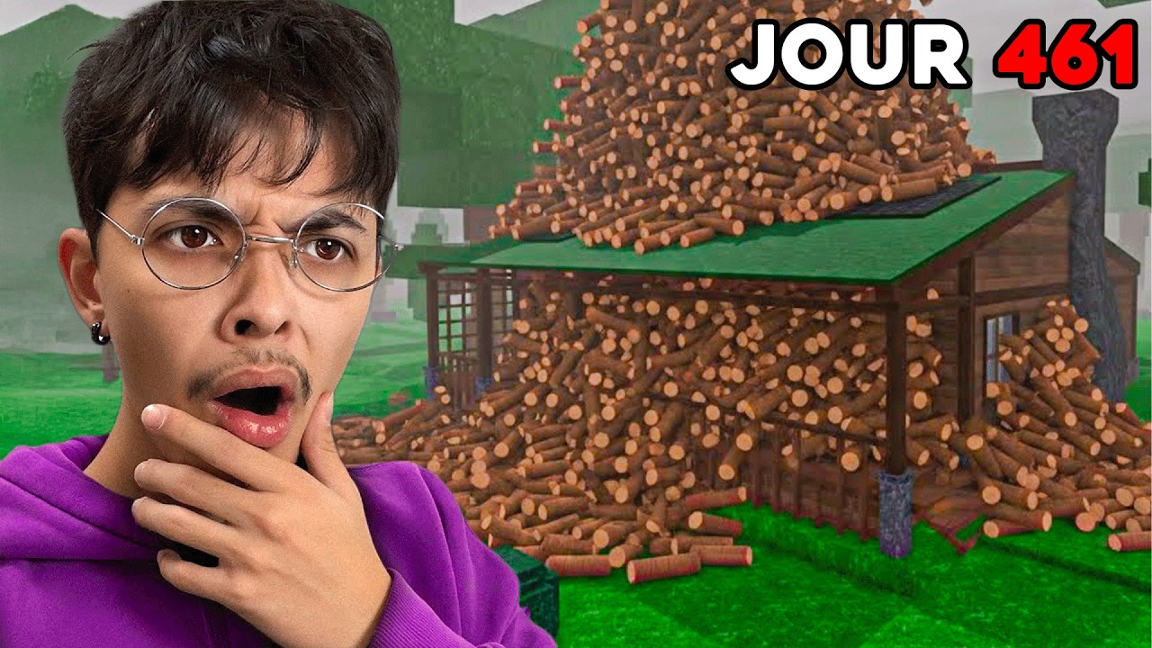 J’ai rempli une maison de BOIS sur 99 nuits dans la forêt...