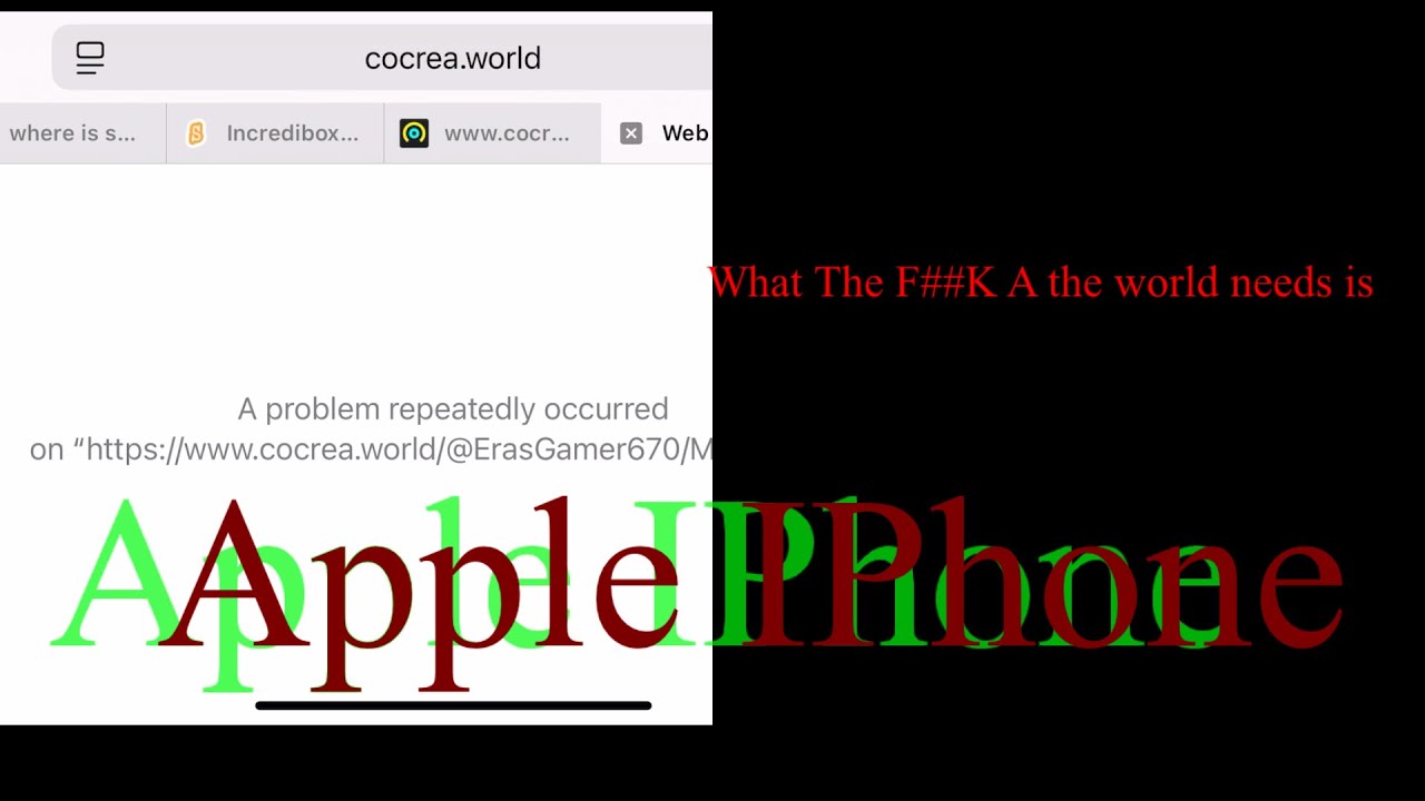 A problem repeatedly occurred on  