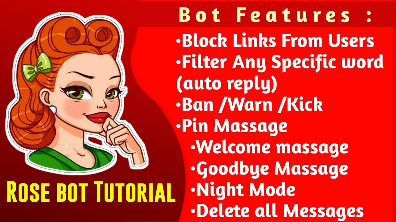 Rose Bot Telegram Tutorial | How to Use and Setup Telegram Rose Bot