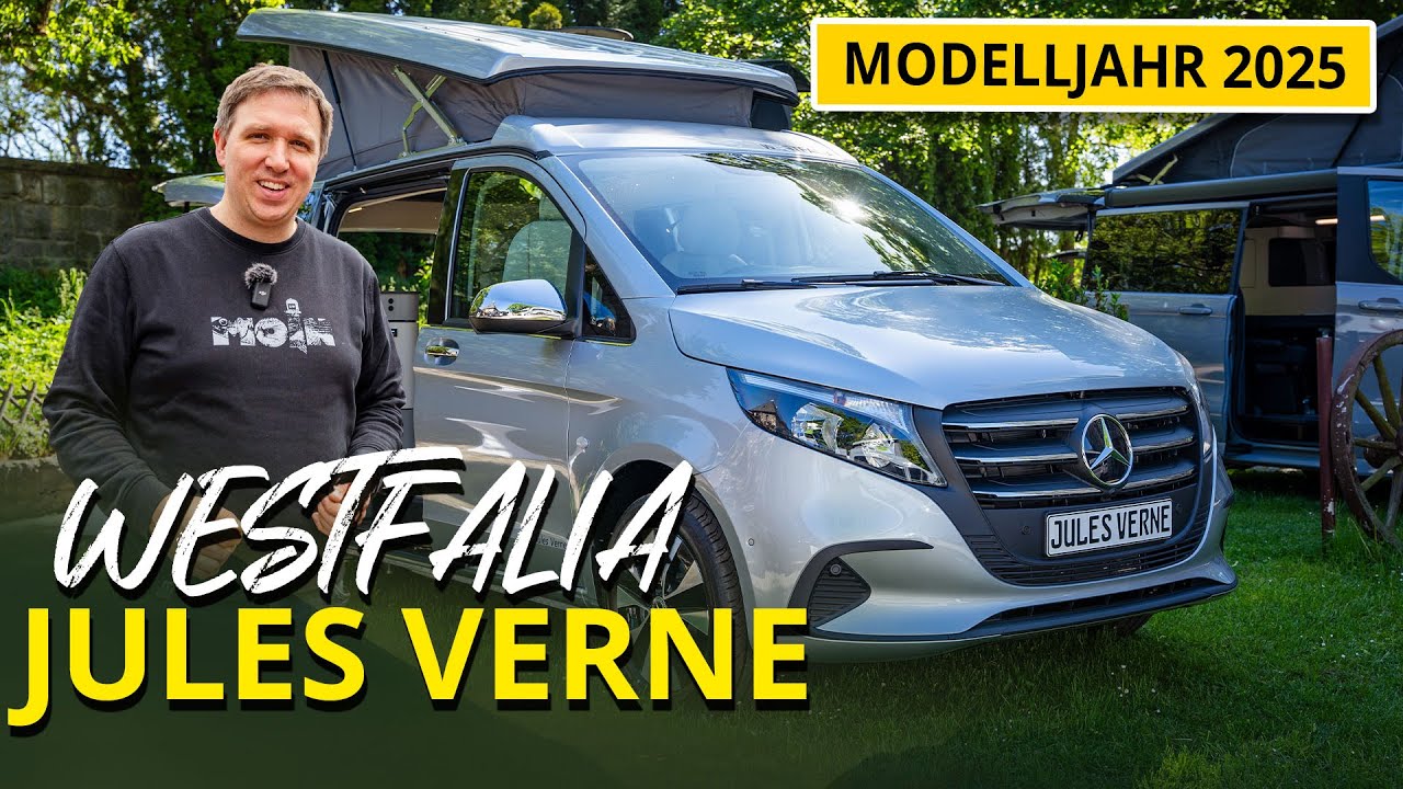 Neuer Mercedes Vito - Westfalia Jules Verne 2025 - Kompakter Camper mit Dusche und Toilette
