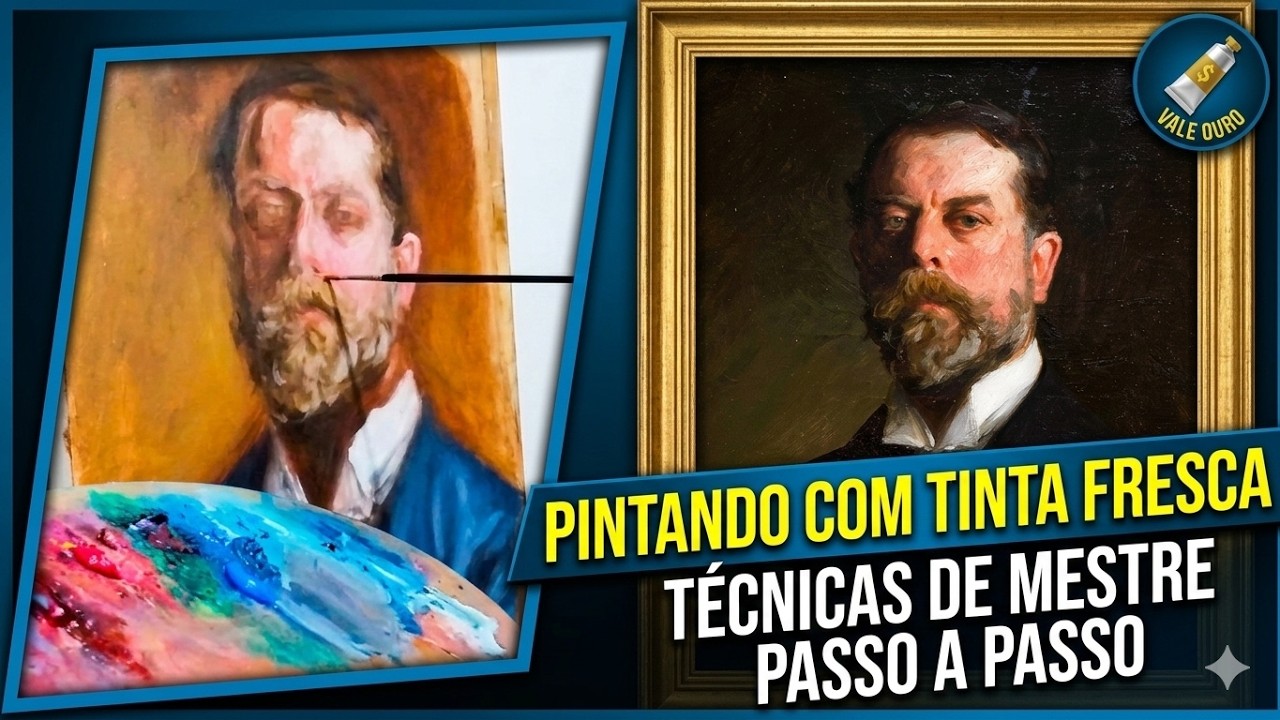 PINTANDO UTILIZANDO A TINTA FRESCA - PINTURA ALLA PRIMA