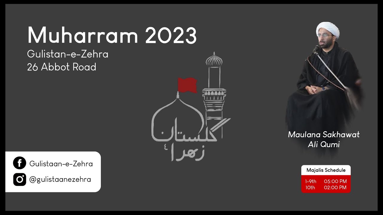 Majlis 08 | 8th Muharram | Maulana Sakhawat Ali Qoumi | Shabeeh-e-Zuljanah
