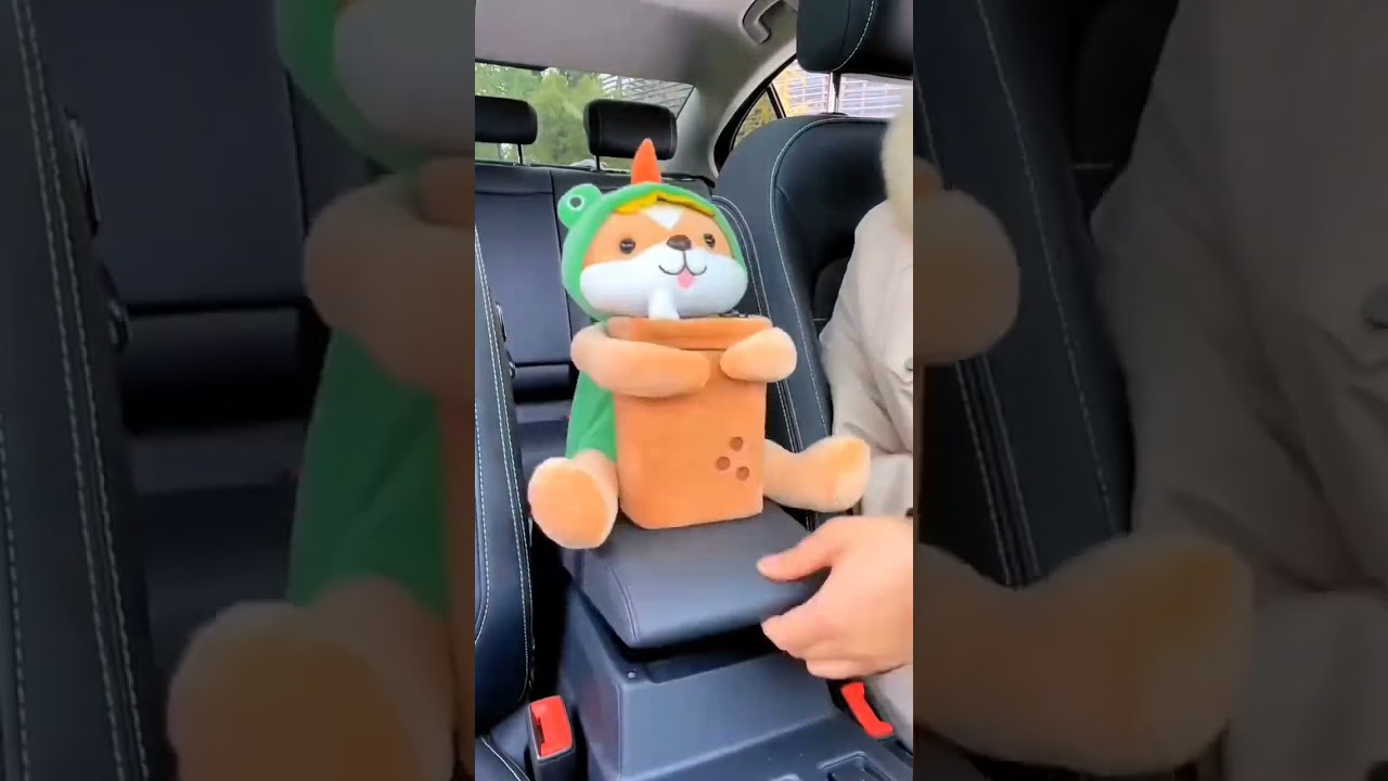 Multifunctional armrest box Tissue box trash can  #shorts