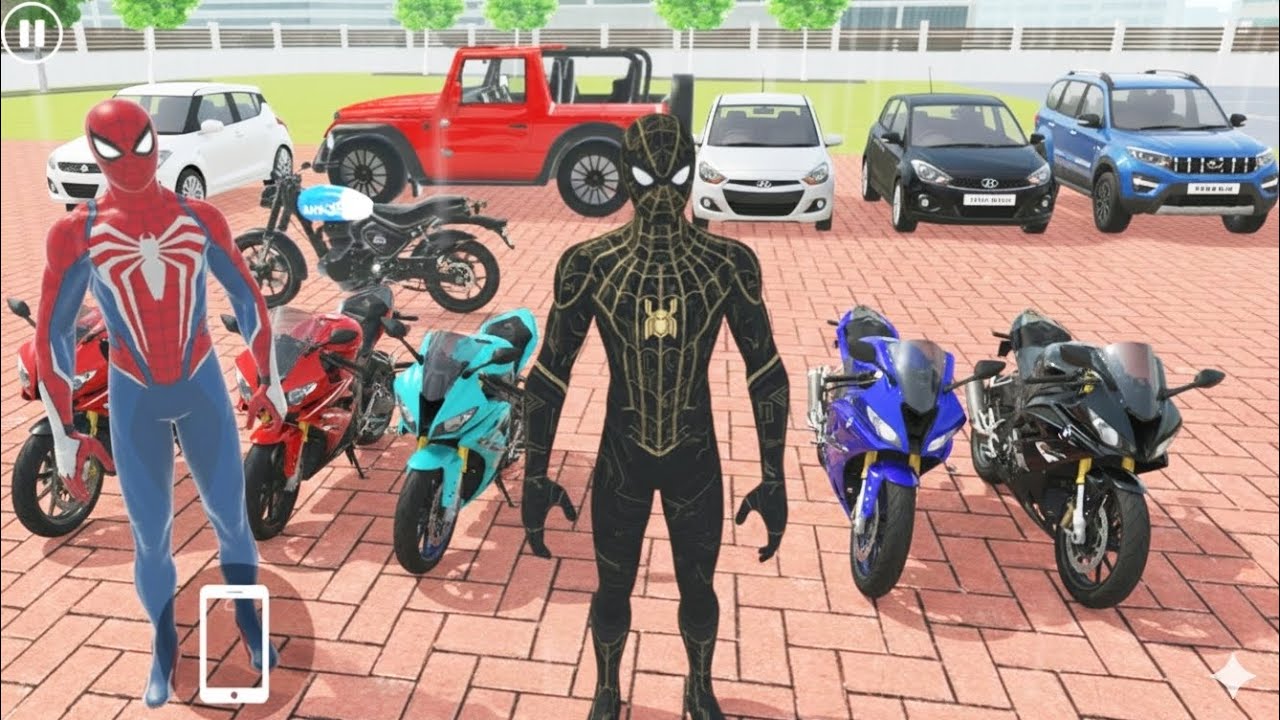 Red and black Spider-Man||donon ko Lekar thoda sa Masti Kiya || black Spider-Man rock||