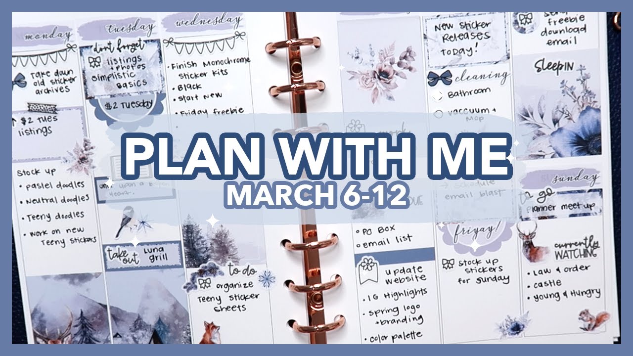 Plan with Me: March 6-12 | feat. Tuuli Plans | Gabriela Elena Designs
