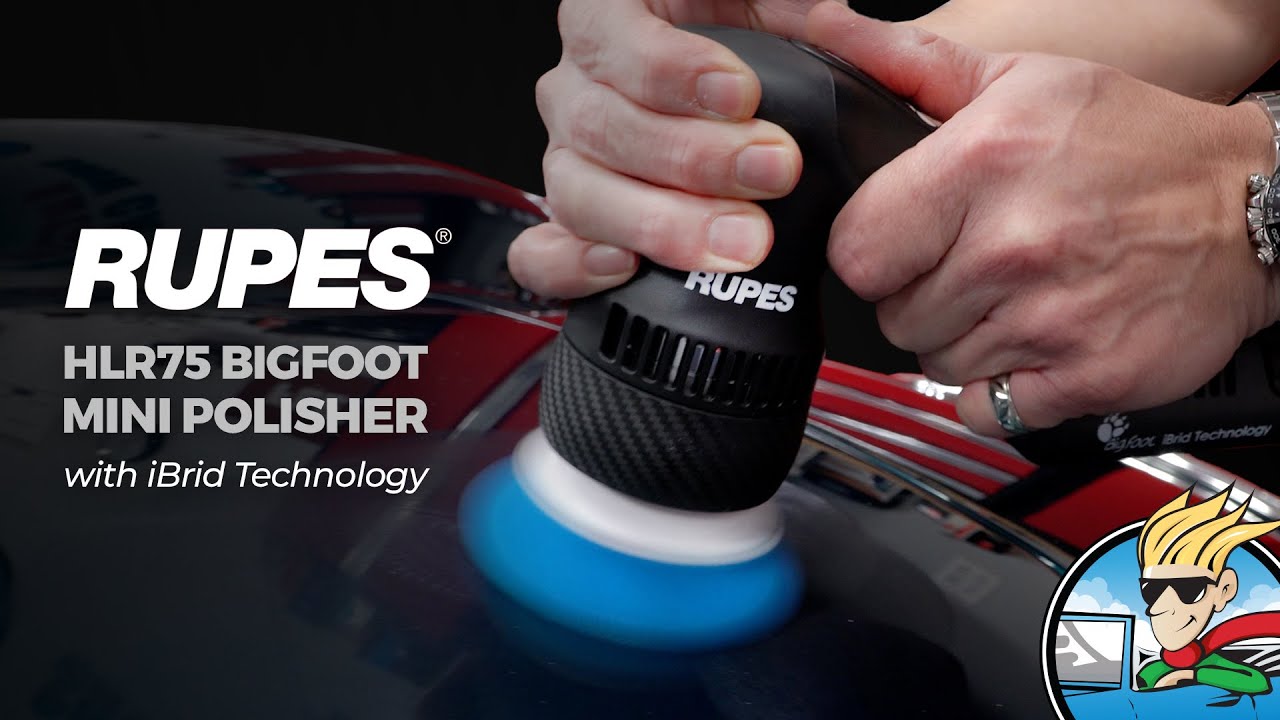 The Newest Revolutionary Design for Polishing - RUPES Bigfoot HLR75 Mini Polisher