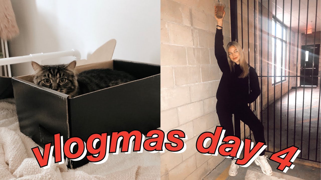 vlogmas day 4: taking pictures for poshmark & planning out my week | maddie cidlik