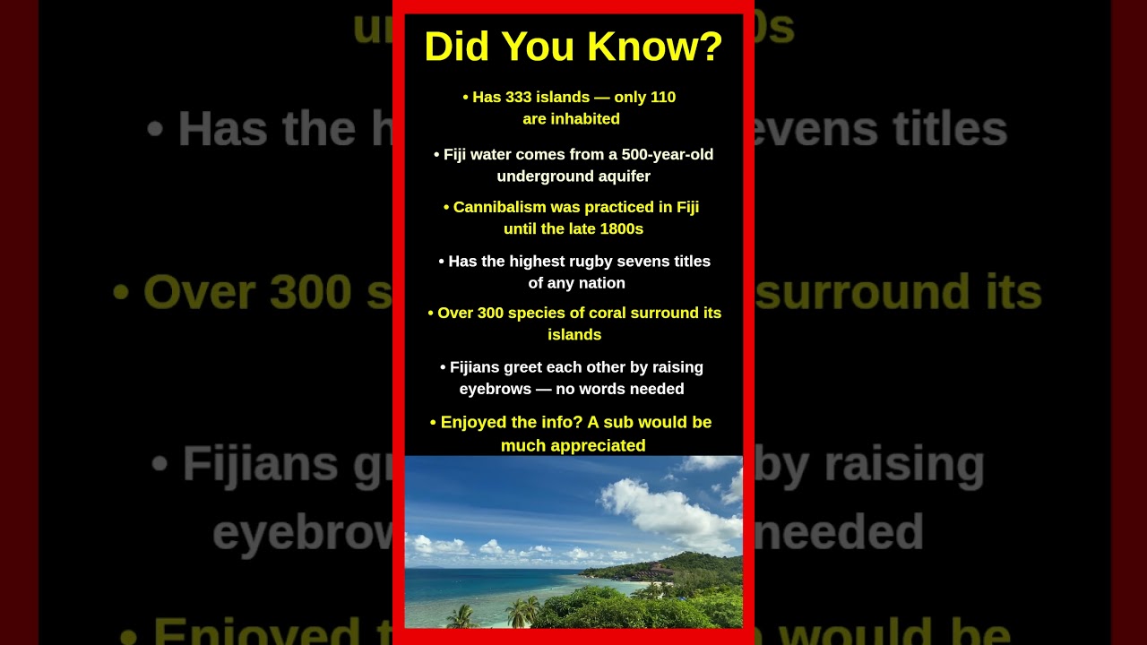 Shocking Facts About Fiji That Will Blow Your Mind 🇫🇯😱