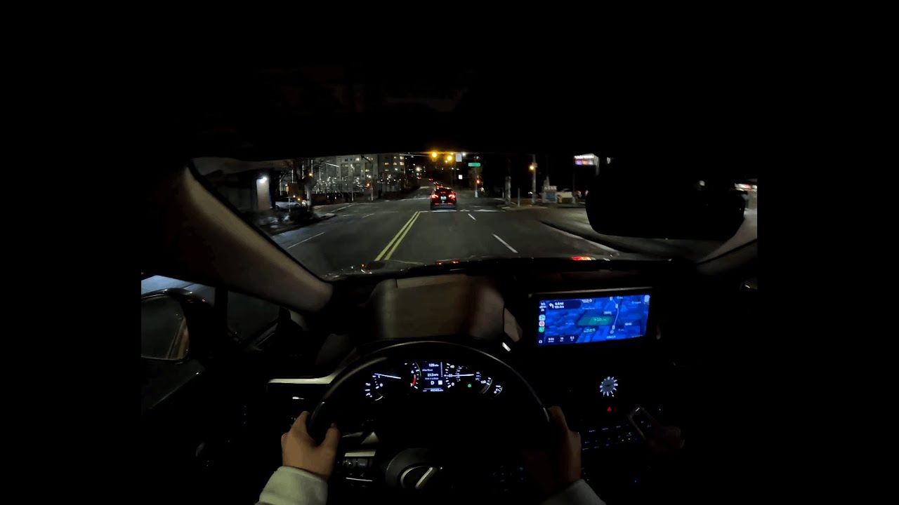 2021 Lexus RX 350 POV Night Drive