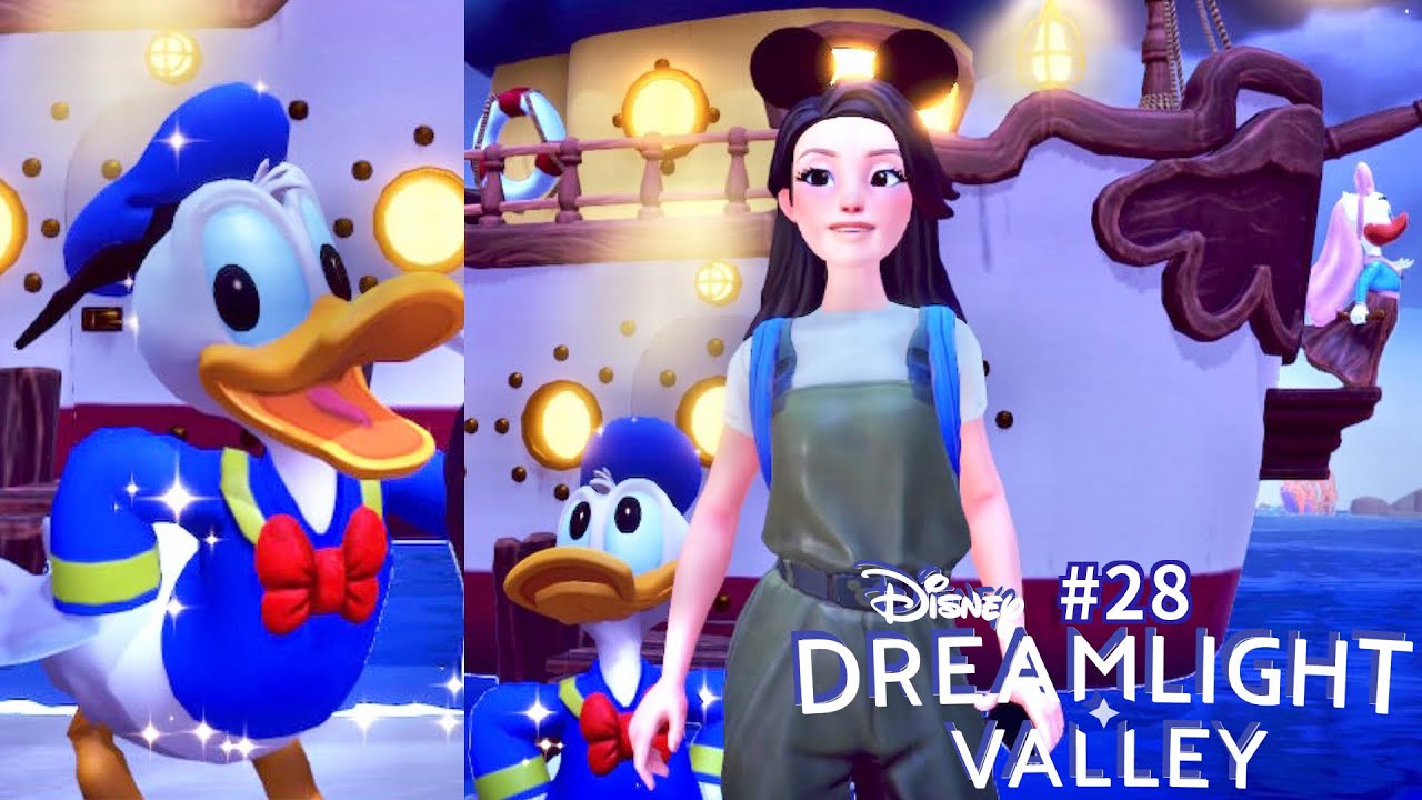 Donald dispute Dingo : poisson chat & capsules temporelles Disney Dreamlight Valley 28 Let's play